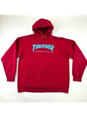 Thrasher Genderless hoodie Mens Size Large sweatshirt skateboarding streetwear